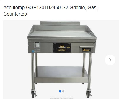 Accutemp Electric Griddle EGF2083A2450-T1 w/ stand AT2A-3031-1 