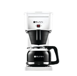 GRW Speed Brew Classic Coffee Maker Bunn Drip System filter, 10 Cup White